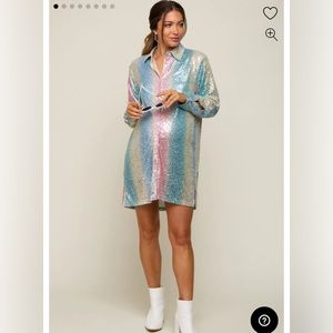 Pinkblush Sequin Dress Size Small